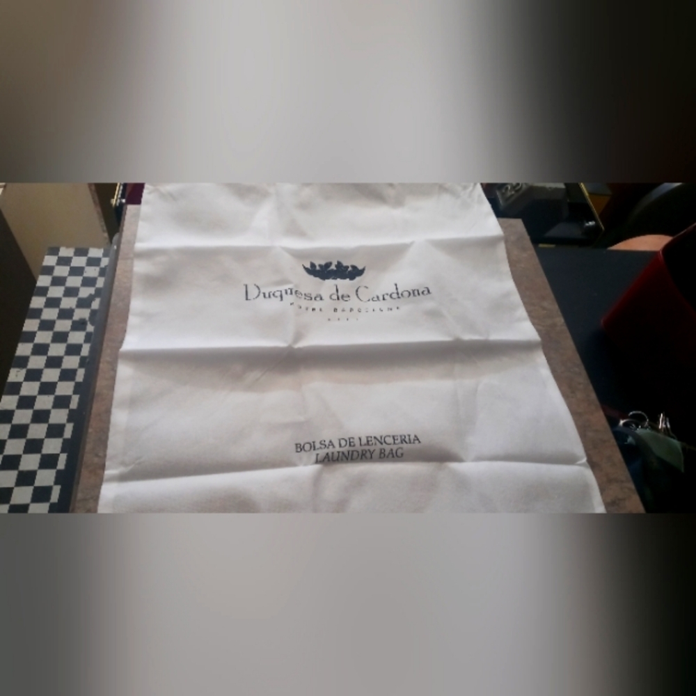 White Laundry Bag - Elegant Lingerie Storage